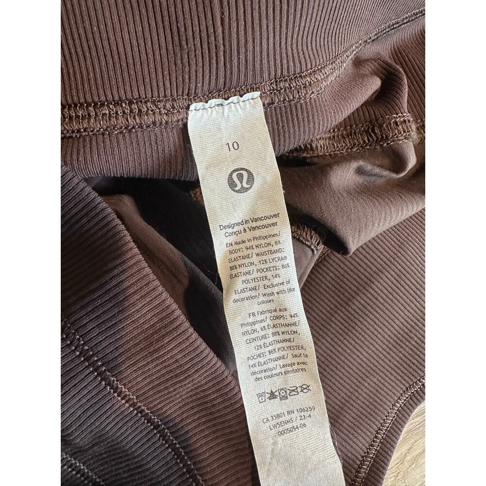 Lululemon Dance Studio Mid Rise Jogger Pant Full Length Brown 10 - Picture 3 of 6